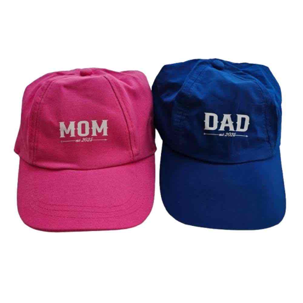 Combo-Personalized Mom and Dad Caps